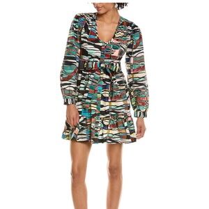 Marie Oliver Colorful Long Sleeve Dress